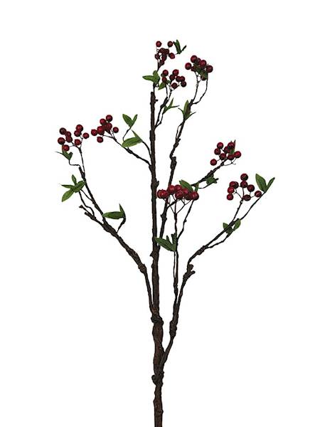 Głóg sztuczna gałązka z owocami 92 cm