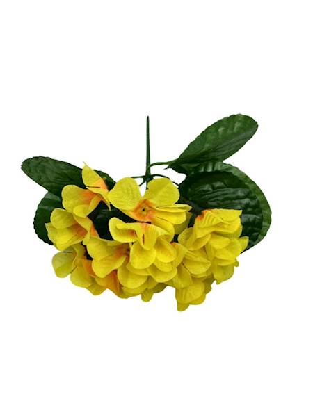 FIOŁKI BUKIET 20 CM ŻÓŁTY