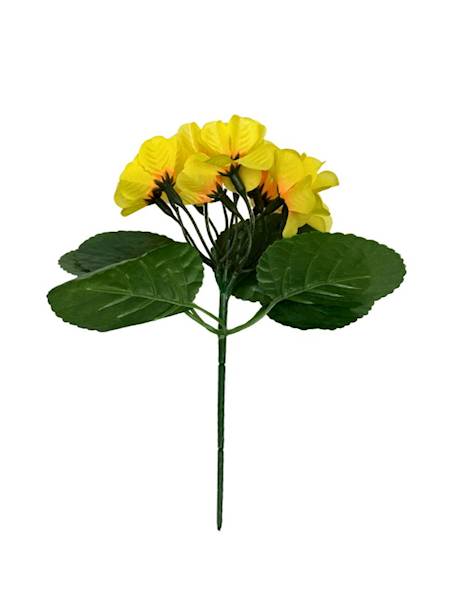 FIOŁKI BUKIET 20 CM ŻÓŁTY