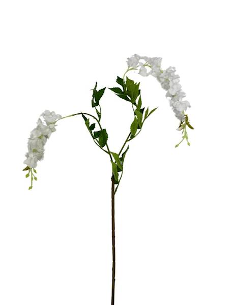 Wisteria gumowa gałązka 110 cm biała
