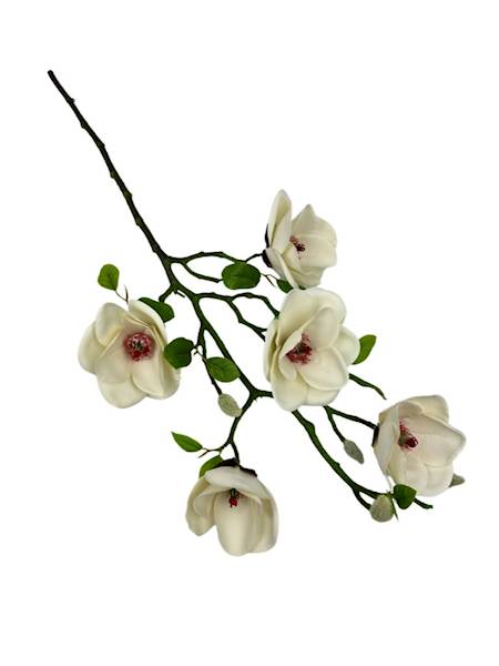 MAGNOLIA GAŁĄZKA 70 CM KREMOWA