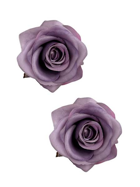Róża główka 9 cm pudrowy fiolet 2 SZTUKI
