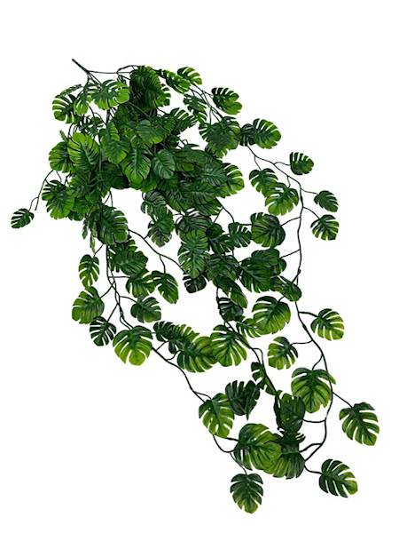 Monstera plastikowa zwis 90 cm zielona