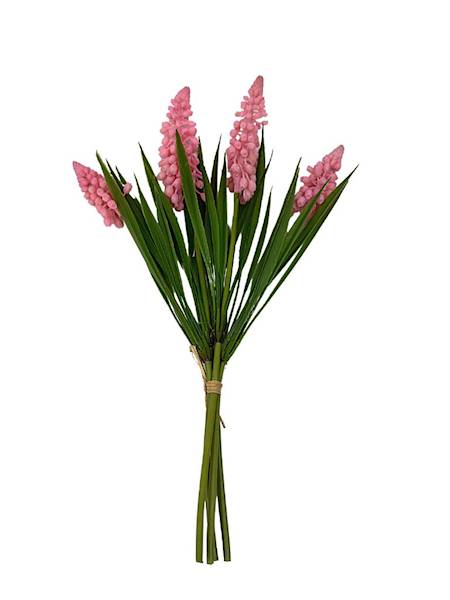 Szafirki wiązka 28 cm różowe