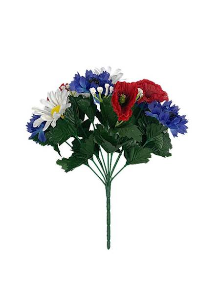 Bukiet lato maki rumianki charby 31 cm