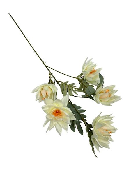 Dalia gałązka 72 cm jasny kremowy