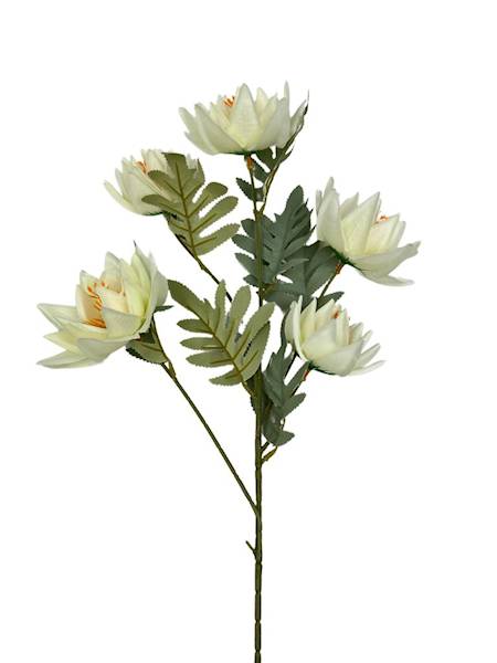 Dalia gałązka 72 cm jasny kremowy