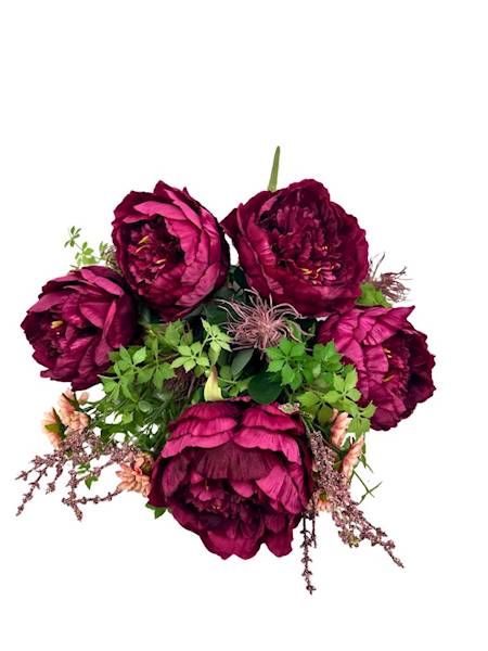 Bukiet piwonii 60 cm fuksja