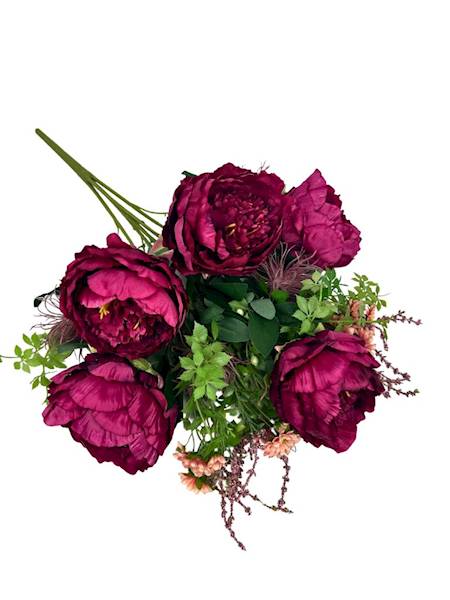 Bukiet piwonii 60 cm fuksja