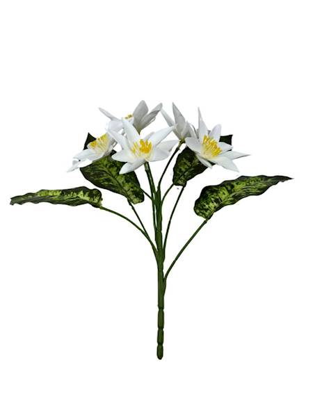 BUKIET KLEMATISÓW 28 CM BIAŁY