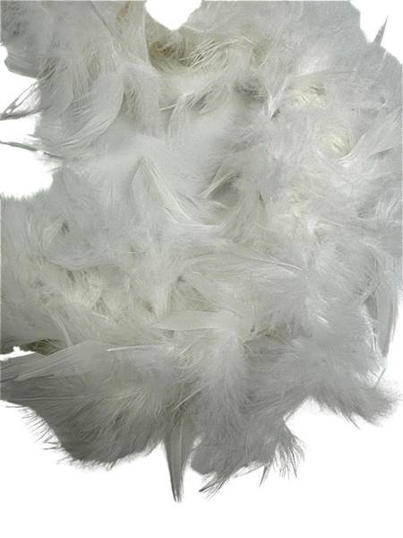  Girlanda z piór 194 cm biała