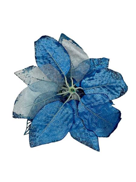 Gwiazda betlejemska główka 21 cm niebieska