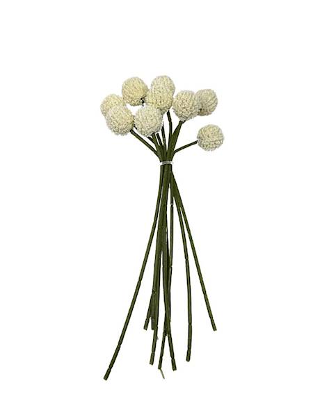 Kulki wiązka 9 szt. białe