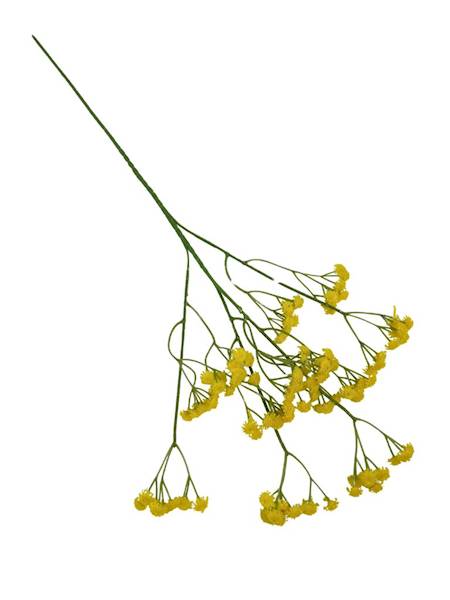 Gipsówka gałązka 62 cm żółta