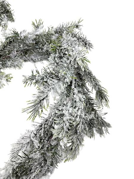 Girlanda z jodły ośnieżona z brokatem 170 cm