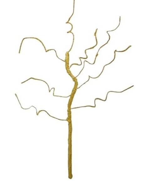 Korzeń 64 cm żółty