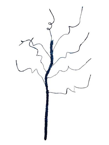 Korzeń 64 cm ciemno niebieski