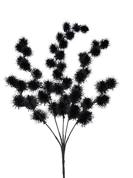 Bukiet czosnków zwis 70 cm czarny