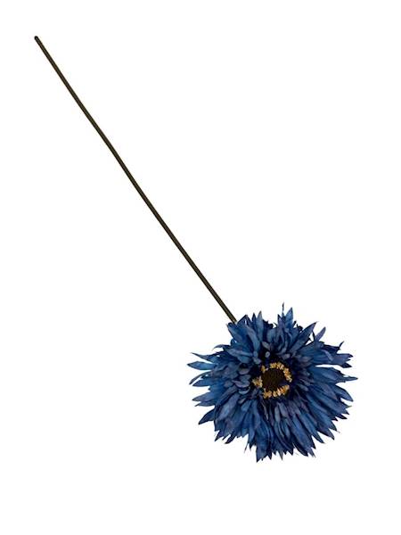 Gerbera gałązka 45 cm niebieska