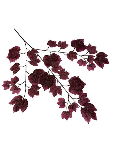 Liść winogrona XL 66 cm bordowy