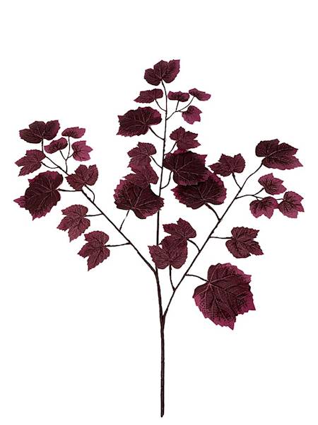 Liść winogrona XL 66 cm bordowy