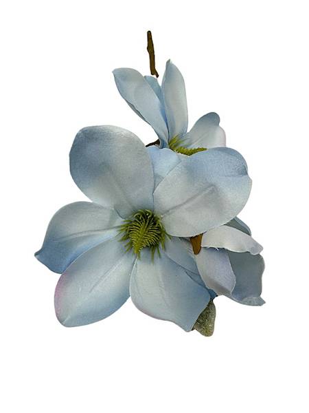Magnolia gałązka 40 cm jasno niebieska