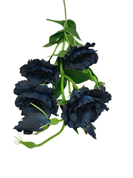 Eustoma gałązka 80 cm czarno niebieska