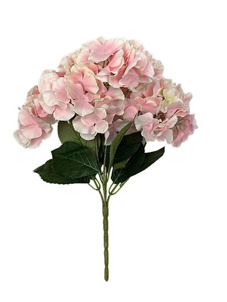 Hortensja bukiet 41 cm jasny róż z kremowym