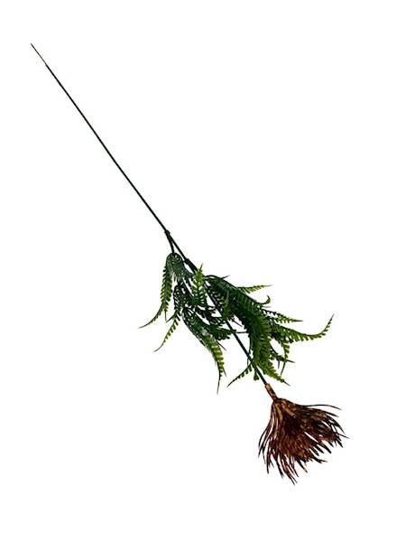 Dodatek czosnek gałązka 47 cm brąz z żółtym