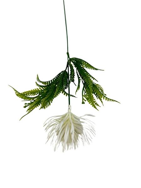 Dodatek czosnek gałązka 47 cm biały