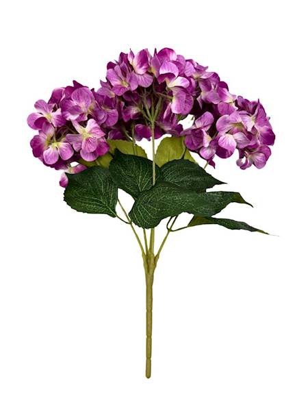 Bukiet hortensji 47 cm ciemny róż