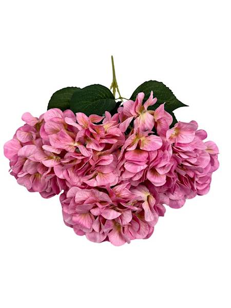 Bukiet hortensji 47 cm różowy