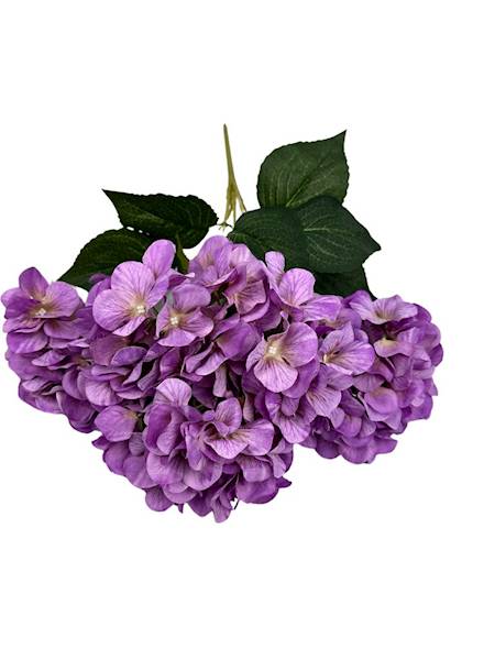Bukiet hortensji 47 cm fioletowy
