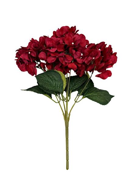 Bukiet hortensji 47 cm czerwony
