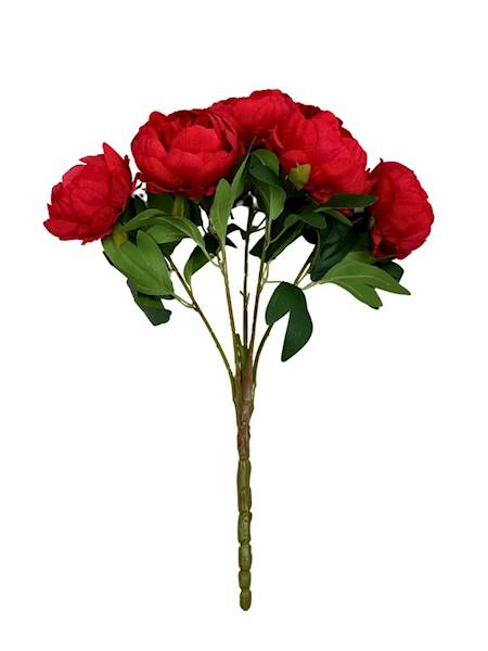 BUKIET PIWONII 46 CM CZERWONA