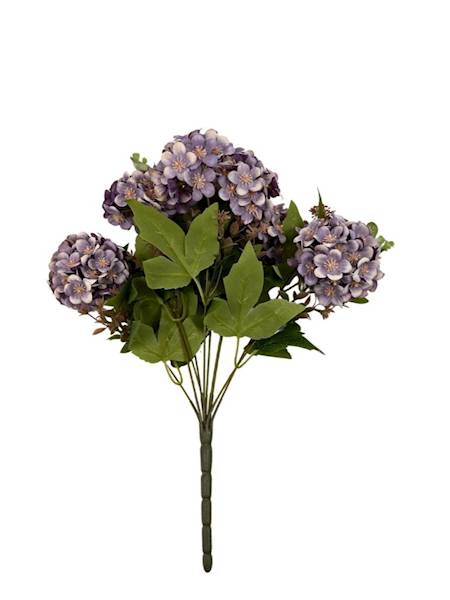 BUKIET HORTENSJI 45 CM BRUDNY FIOLET