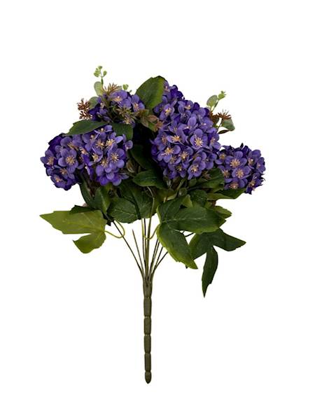 BUKIET HORTENSJI 45 CM FIOLETOWY