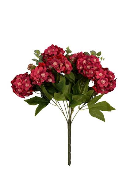BUKIET HORTENSJI 45 CM CZERWONY