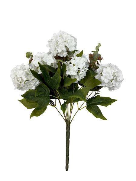 BUKIET HORTENSJI 45 CM BIAŁY