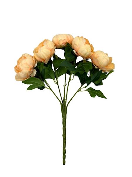 BUKIET PIWONIA 46 CM BRZOSKWINIOWY