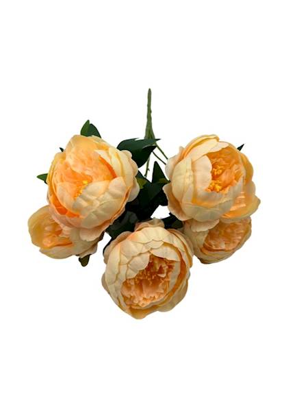 BUKIET PIWONIA 46 CM BRZOSKWINIOWY