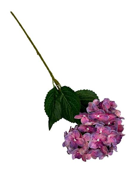 HORTENSJA GAŁĄZKA 60 CM RÓŻOWO FIOLETOWA