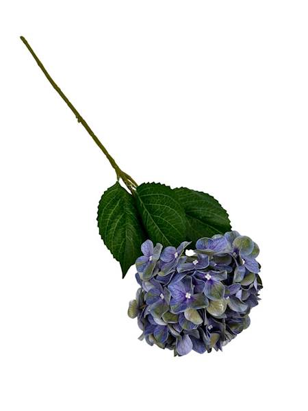 HORTENSJA GAŁĄZKA 60 CM NIEBIESKO ZIELONA