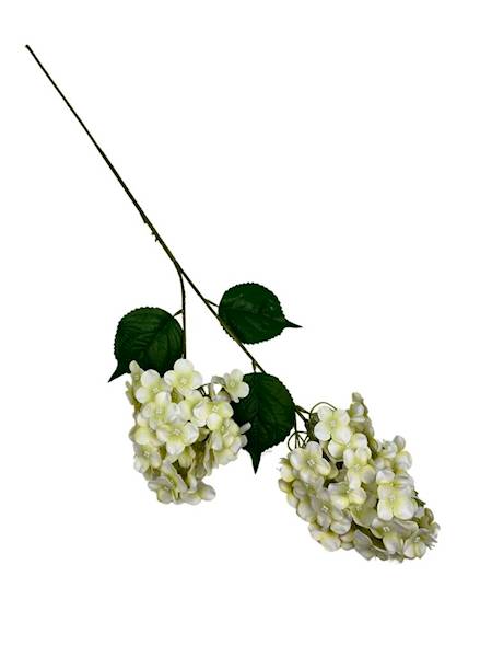 HORTENSJA GAŁĄZKA 83 CM KREMOWO ZIELONA