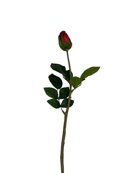 Róża gałązka silikonowa 70 cm czerwona