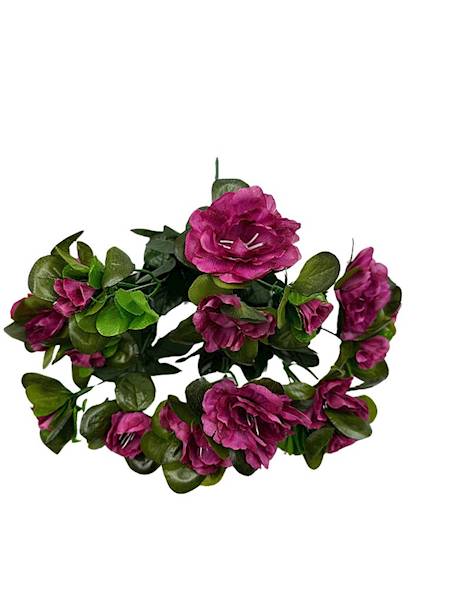 Bukiet azalii 34 cm ciemny róż