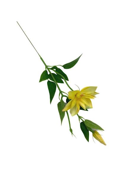 Klematis gałązka 48 cm żółty z czerwonym akcentem
