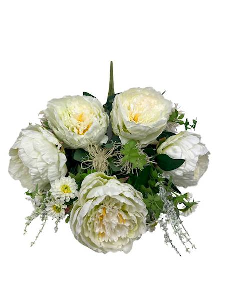 Bukiet piwonii 60 cm biały
