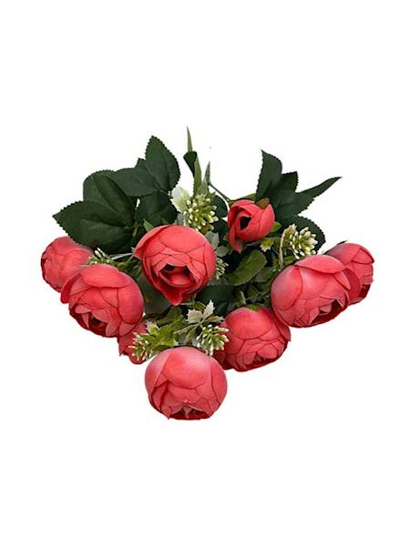 Bukiet pełników 35 cm delikatna czerwień