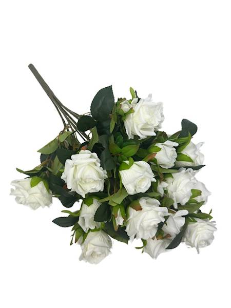 Bukiet róż 53 cm biały